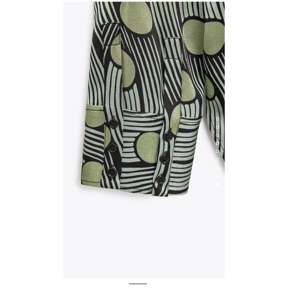 Zara Flowy Printed Blouse. NWT - Picture 6 of 7